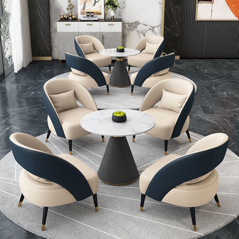 Round Pedestal Dining Table Modern Stone Furniture for Dining Room Home Clearhalo ' dining_table' 'Dining Tables & Seating' 'Dining Tables' 'furn' 'furn_dining_table' 'Furniture' 'furniture_dining_table' 'Kitchen & Dining Furniture' 'kitchen&dining_furn' 'kitchen' 'kitchen_dining_table' 1200x1200_fe8cac96-7392-4870-81c3-a5963ff76d18