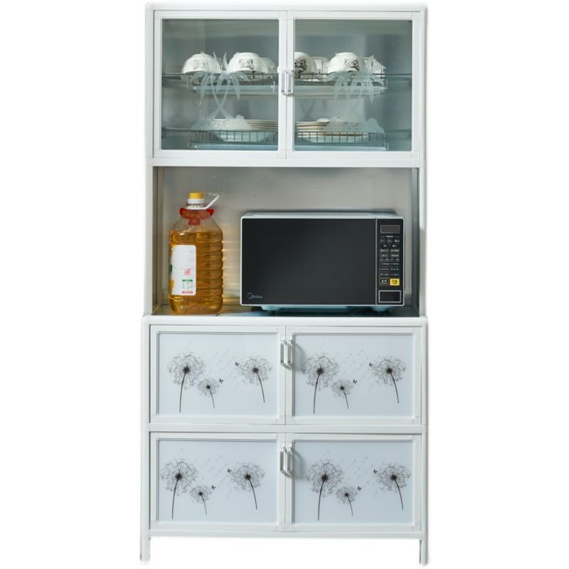 Server in vetro a buffet temperato soggiorno telaio in alluminio moderno server da cucina in stile moderno