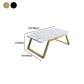 Glam Sled Coffee Table Slate Rectangular Coffee Table Set for Home