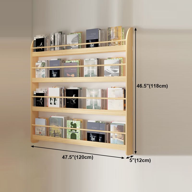 Wood Floating Bookcase Contemporary Style Wall Mounted Book Shelf Clearhalo 'Bookcases' 'furn' 'furn_bookcases' 'Furniture' 'furniture_bookcases' 'kitchen' 'kitchen_bookcases' 'Living Room Furniture' 'Office Furniture' 1200x1200_fe8e9e1b-8842-4548-b403-b637a64ea467