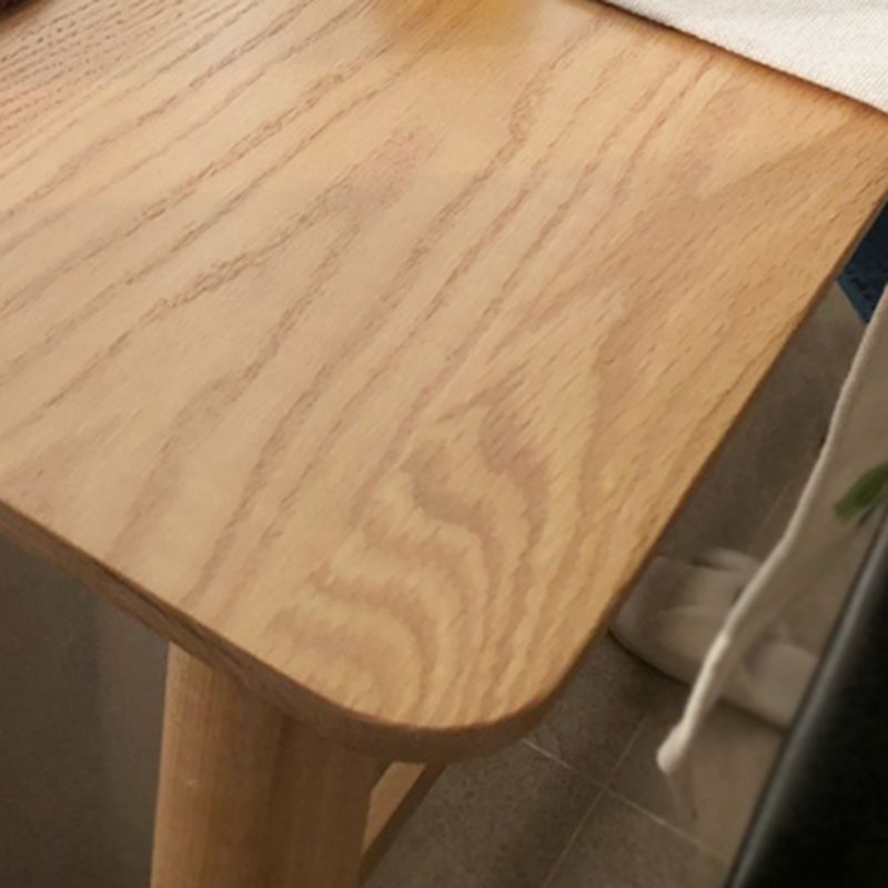 Modern vast hout bistro accent eettafel rechthoek indoor patio balk tafel