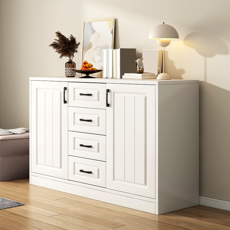 White Accent Cabinet Standard Rectangle Side Cabinet with Doors Clearhalo 'Cabinets & Chests' 'cabinets_chests' 'furn' 'furn_cabinets_chests' 'Furniture' 'Living Room Furniture' 1200x1200_fe90a5fb-f899-413f-9e92-fce7f57a63cf