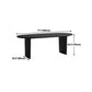 Oval Double Pedestal Modern Dining Table Black Fixed Table with Solid Wood Clearhalo ' dining_table' 'Dining Tables & Seating' 'Dining Tables' 'furn' 'furn_dining_table' 'Furniture' 'furniture_dining_table' 'Kitchen & Dining Furniture' 'kitchen&dining_furn' 'kitchen' 'kitchen_dining_table' 1200x1200_fe90d594-c7e8-40b1-8e01-69f78a6a2dc3