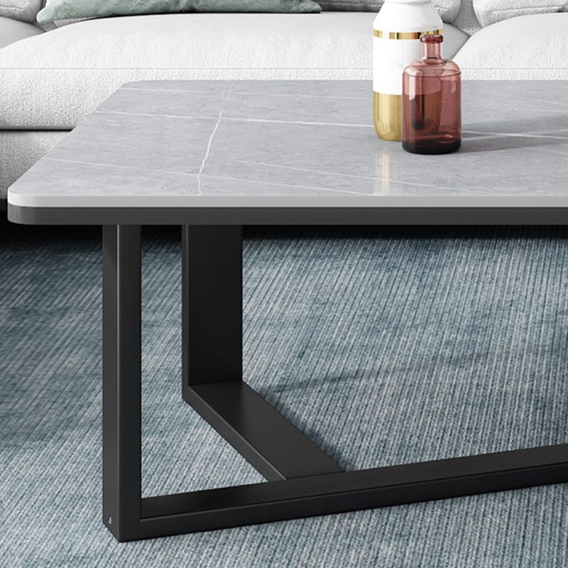Single Coffee Table Slate Rectangular Coffee Table for Living Room Clearhalo 'Coffee & Accent Tables' 'Coffee Tables' 'coffee_tables' 'furn' 'furn_coffee_tables' 'Furniture' 'Living Room Furniture' 1200x1200_fe90f9c2-9698-4a92-81b7-9b6189b91e95