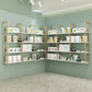 10.63"W Bookshelf Glam Style Wall Mounted Bookcase for Home Office Study Room Clearhalo 'Bookcases' 'furn' 'furn_bookcases' 'Furniture' 'furniture_bookcases' 'kitchen' 'kitchen_bookcases' 'Living Room Furniture' 'Office Furniture' 1200x1200_fe93b639-e870-4da9-8c81-06e3f3ee9c12