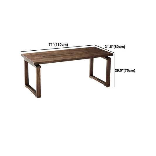Modern 1/2/3/5 Pieces Dining Set Rectangle Double Pedestal Dinette Set in Natural Clearhalo 'Dining Room Sets' 'Dining Tables & Seating' 'dining_room_set' 'furn' 'furn_dining_room_set' 'Furniture' 'Kitchen & Dining Furniture' 1200x1200_fe97d3b2-3342-44be-9d77-19f51d1b5289