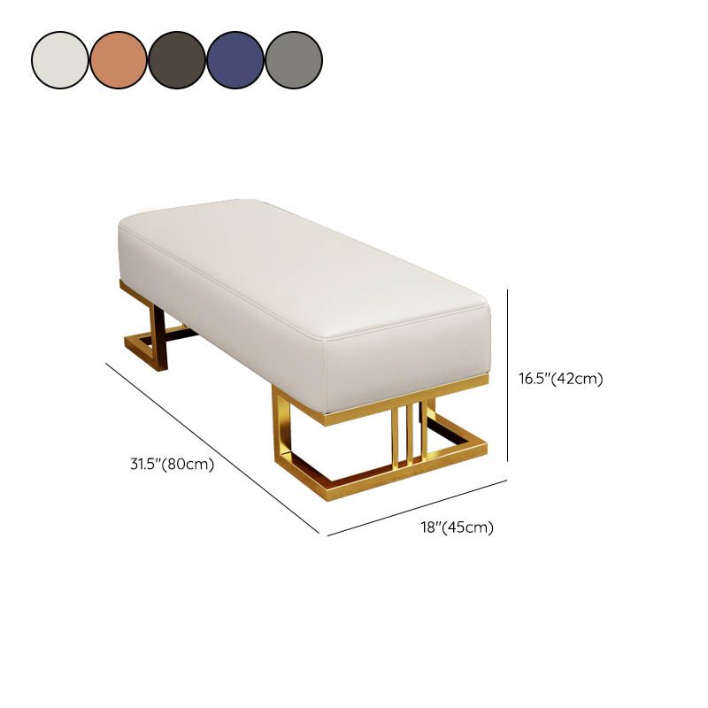 Rectangle Bedroom Bench Modern Seating Bench with Upholstered Clearhalo 'Benches' 'Chairs & Seating' 'furn' 'furn_benches' 'Furniture' 'Living Room Furniture' 1200x1200_fe99781c-0990-44de-839b-aec73dcbcba7