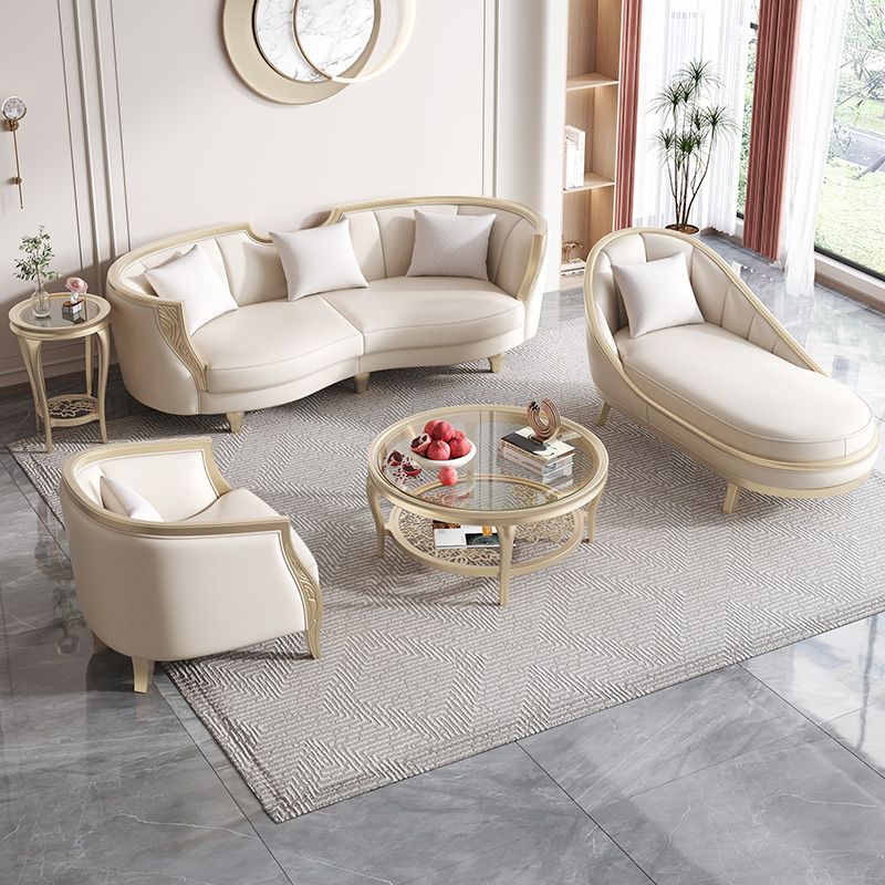 Canapé de salon scandinave authentique smoking en cuir