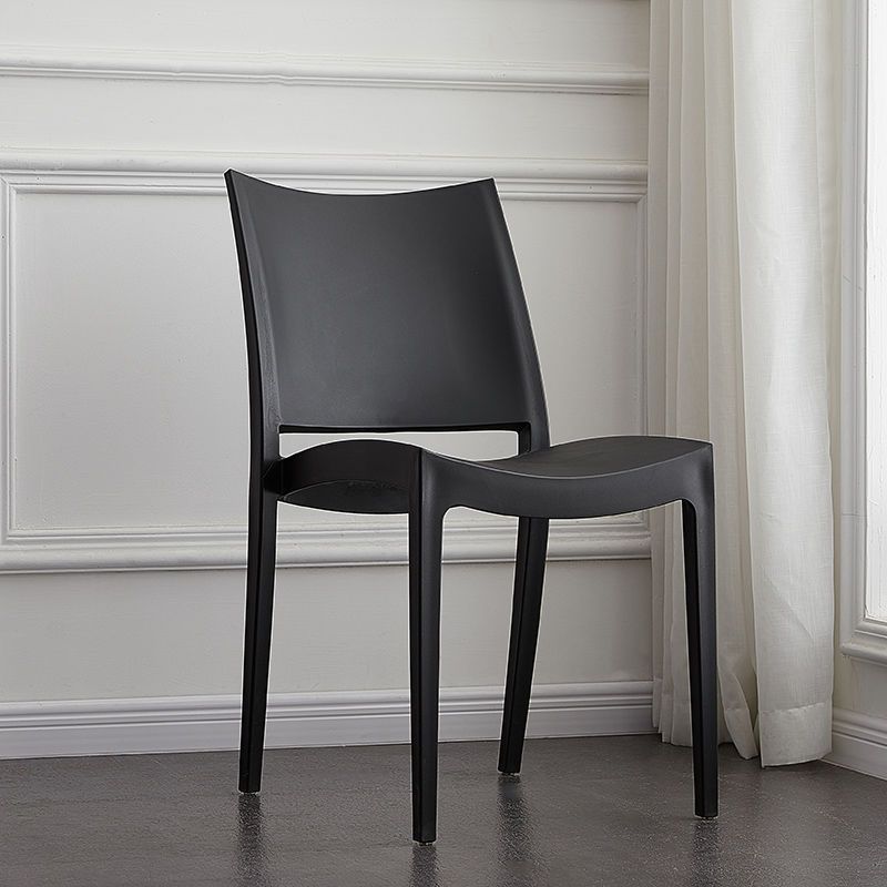 Eetkamer binnenstoel plastic armloos dineren accentstoel