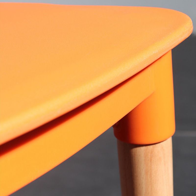 Contemporary Style Plastic Dining Chair Open Back Dining Side Chairs for Kitchen Clearhalo ' kitchen&dining_furn' 'Dining Chairs' 'Dining Tables & Seating' 'dining_chair' 'furn' 'furn_dining_chair' 'Furniture' 'furniture_dining_chair' 'Kitchen & Dining Furniture' 'kitchen' 1200x1200_fe9be0ad-96f1-49d2-abef-5c545931ddd4