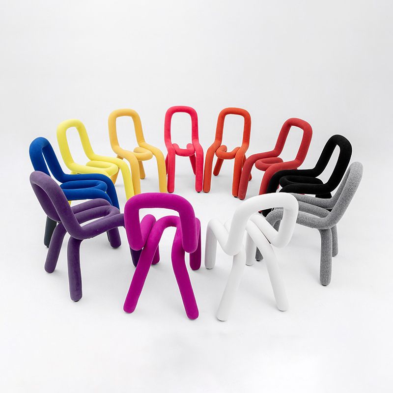 Contemporary Style Velvet Chairs Open Back Side Kitchen Dining Room Chair Clearhalo ' kitchen&dining_furn' 'Dining Chairs' 'Dining Tables & Seating' 'dining_chair' 'furn' 'furn_dining_chair' 'Furniture' 'furniture_dining_chair' 'Kitchen & Dining Furniture' 'kitchen' 1200x1200_fe9bf34a-ed39-41a0-92f5-720282e24d11