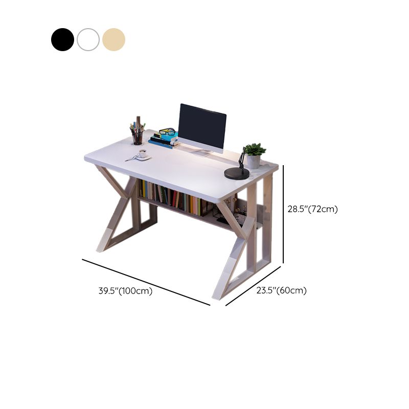 Rectangular Wooden Office Desk Antique Finish Modern Computer Desk Clearhalo 'furn' 'furn_office_desk' 'Furniture' 'Office Desks' 'Office Furniture' 'office_desk' 1200x1200_fe9d7c6a-64ec-4f37-ab0e-19ad4f6b3025