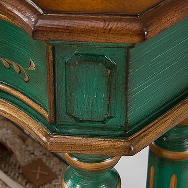 Free Form Shape Contemporary Console Table Green/White/Black Console Sofa Table