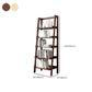 Open Back Walnut Bookcase Contemporary Ladder Bookshelf with Shelves Clearhalo 'Bookcases' 'furn' 'furn_bookcases' 'Furniture' 'Office Furniture' 1200x1200_fea1f087-9605-454f-9d57-55b9f0f5b17e