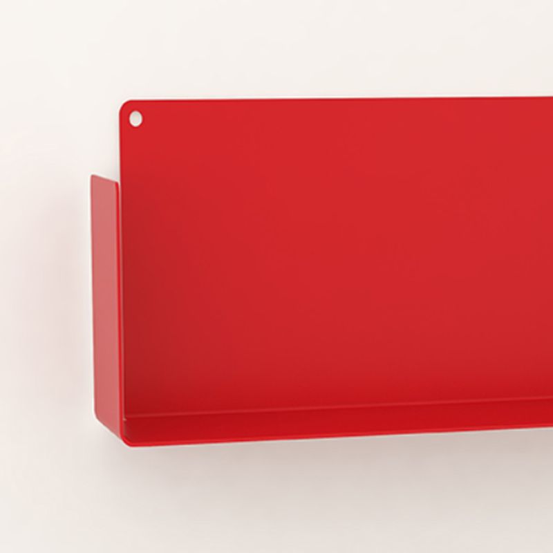 Metal Closed Back Bookshelf Contemporary Floating Bookcase with Shelves