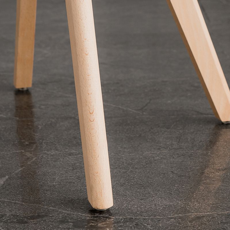 Scandinavian PU Leather Dining Chairs Armless Solid Back Chair Clearhalo ' kitchen&dining_furn' 'Dining Chairs' 'Dining Tables & Seating' 'dining_chair' 'Furniture' 'furniture_dining_chair' 'Kitchen & Dining Furniture' 'kitchen' 1200x1200_fea8cf27-f0cc-45dd-80a3-37fb96b34a5e