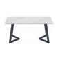 Sintered Stone Dining Table Modern Dining Table with Black Frame Clearhalo ' dining_table' 'Dining Tables & Seating' 'Dining Tables' 'furn' 'furn_dining_table' 'Furniture' 'furniture_dining_table' 'Kitchen & Dining Furniture' 'kitchen&dining_furn' 'kitchen' 'kitchen_dining_table' 1200x1200_fea9e220-1322-4de8-ba89-6be8ab0331ae