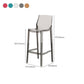 Industrial Bar Stool Acrylic Backrest Counter Stool for Living Room