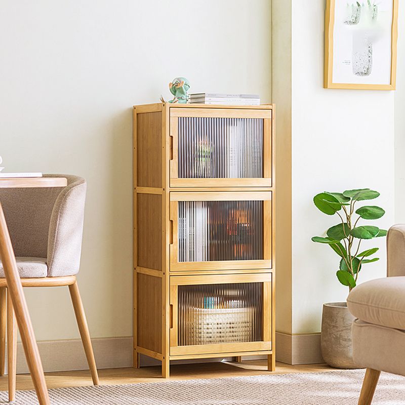 Scandinavian Accent Cabinet with Grooves Doors and Straight Legs Clearhalo 'Cabinets & Chests' 'cabinets_chests' 'furn' 'furn_cabinets_chests' 'Furniture' 'Living Room Furniture' 1200x1200_feabeb35-bb14-4c0c-bf6c-d94533d6b276