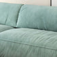 Modernismus Kissen Top Arm Arm Sofa 41,34-in D Leder Down Fill Sofa