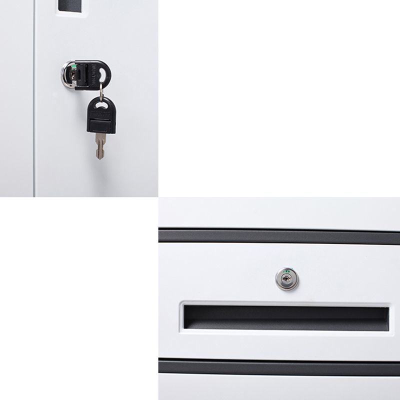 Modern Stainless Steel Bookcase Standard With Doors Shelf for Home Office Clearhalo 'Bookcases' 'furn' 'furn_bookcases' 'Furniture' 'Office Furniture' 1200x1200_feacc896-40e3-471b-8b4b-d6c6f9524fc3