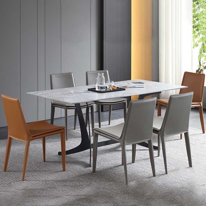 Contemporary Kitchen PU Leather Dining Side Chair Parson Dining Side Chair Clearhalo ' kitchen&dining_furn' 'Dining Chairs' 'Dining Tables & Seating' 'dining_chair' 'furn' 'furn_dining_chair' 'Furniture' 'furniture_dining_chair' 'Kitchen & Dining Furniture' 'kitchen' 1200x1200_fead662c-e69a-4423-a84e-a0ae20212737