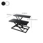Wooden Folding Standing Office Desk Converter Rectangular Shaped in Black/White/Silver Clearhalo 'furn' 'furn_office_desk' 'Furniture' 'Office Desks' 'Office Furniture' 'office_desk' 1200x1200_feae853f-326a-4acb-ac77-46c70a12033f