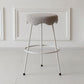 Modern Armless Backless Counter Stool Iron Cafe Bar Stool with Flannel Cushion and Pedal Clearhalo 'Bar Furniture' 'Bar Stools' 'bar_stools' 'furn' 'furn_bar_stools' 'Furniture' 'furniture_bar_stools' 'Kitchen & Dining Furniture' 1200x1200_feb08f0f-ca50-4089-9150-9b5d7cec7ed3