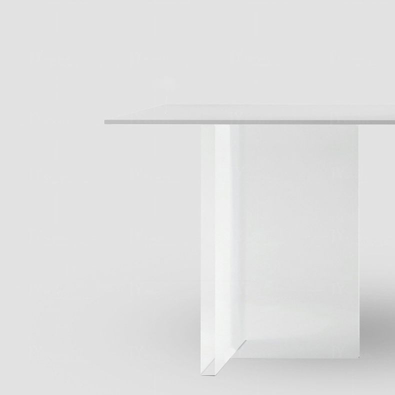 Designer Style 1/4/7 Pieces Dinette Set Acrylic Dining Table and Chairs Clearhalo 'Dining Room Sets' 'Dining Tables & Seating' 'dining_room_set' 'furn' 'furn_dining_room_set' 'Furniture' 'furniture_dining_room_set' 'Kitchen & Dining Furniture' 1200x1200_feb20ec0-54f5-46b8-945e-c32c8df9c499