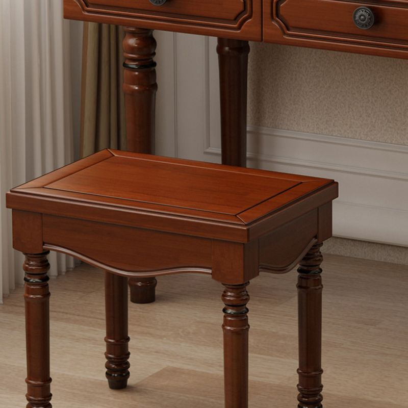 Three Piece Traditional Mirrored Vanity Set Solid Wood Dresser Clearhalo 'Bedroom Furniture' 'furn' 'furn_makeup_vanities' 'Furniture' 'Makeup Vanities' 'makeup_vanities' 1200x1200_feb22742-0606-49fe-bf11-f02f97e41812