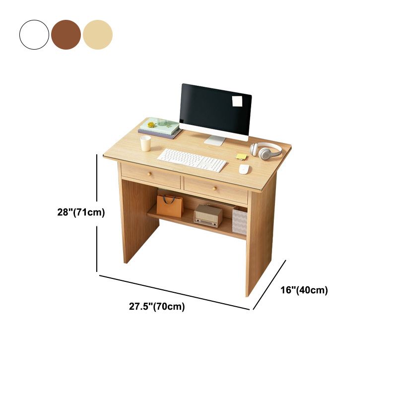 Rectangular Manufactured Wood Writing Desk Modern Desk with Two Drawers Clearhalo 'furn' 'furn_office_desk' 'Furniture' 'furniture_office_desk' 'Office Desks' 'Office Furniture' 'office_desk' 1200x1200_feb313f8-51fa-444d-a750-f746dc9671de