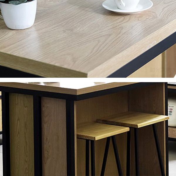 1/2/3 Pieces Bar Stool and Table Set Solid Wood Pub Dining Set