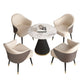 Ronde eetset met fauteuils 1/2/5 stuks stenen dinettetafelset voor keuken