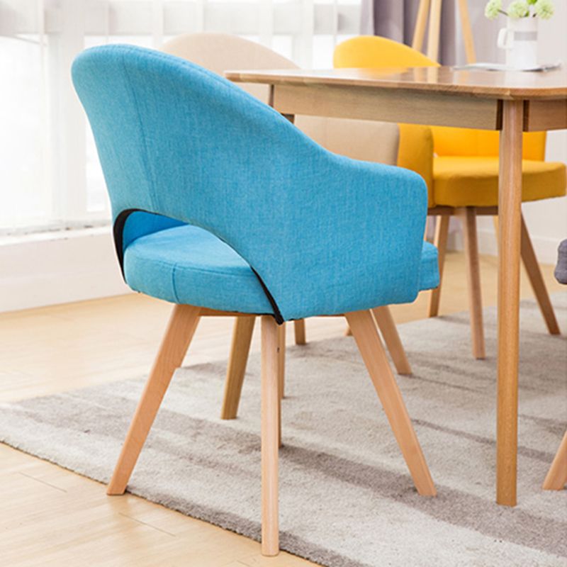 Modern Wooden Dining Chairs Open Back Dining Side Arm Chairs for Kitchen Clearhalo ' kitchen&dining_furn' 'Dining Chairs' 'Dining Tables & Seating' 'dining_chair' 'furn' 'furn_dining_chair' 'Furniture' 'furniture_dining_chair' 'Kitchen & Dining Furniture' 'kitchen' 1200x1200_feb51099-7c41-45f4-964c-5b6bcb2c46e0