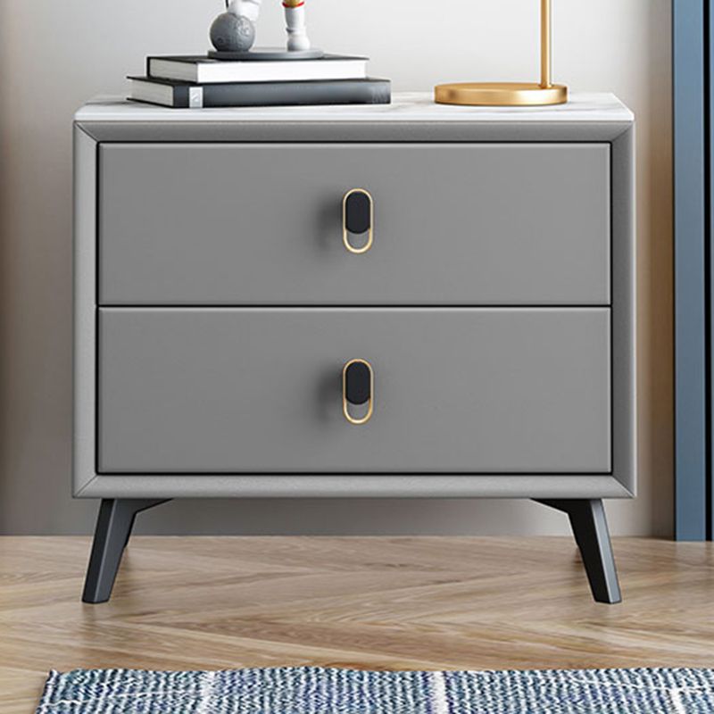 Table table de nuit en pierre de lit de lit glamour avec tiroirs