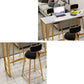 Faux Marble Bar Height Table Modern Style Bistro Table for Living Room Clearhalo 'Bar Furniture' 'Bar Tables' 'bar_tables' 'furn' 'furn_bar_tables' 'Furniture' 'Kitchen & Dining Furniture' 1200x1200_feb54a4b-2b2f-4feb-8e1f-1b30e14a369b