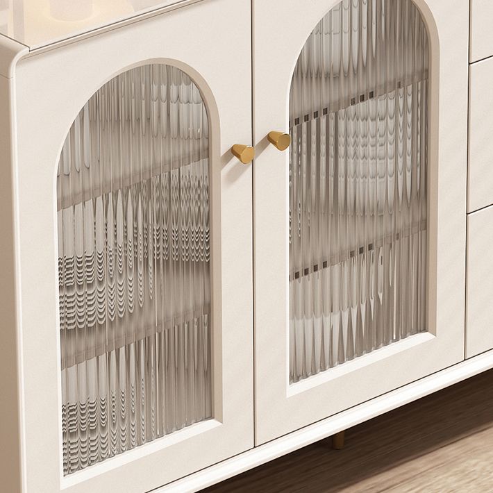 Cabinete de aparador contemporáneo Mesa de madera de faux con piernas para la cocina