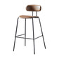 Nordic Style Leather Seat Backrest Bar Chair Front Desk High Chair Clearhalo 'Bar Furniture' 'Bar Stools' 'bar_stools' 'furn' 'furn_bar_stools' 'Furniture' 'Kitchen & Dining Furniture' 1200x1200_feb76ab1-b8e2-4c53-9581-bfb5beec83de