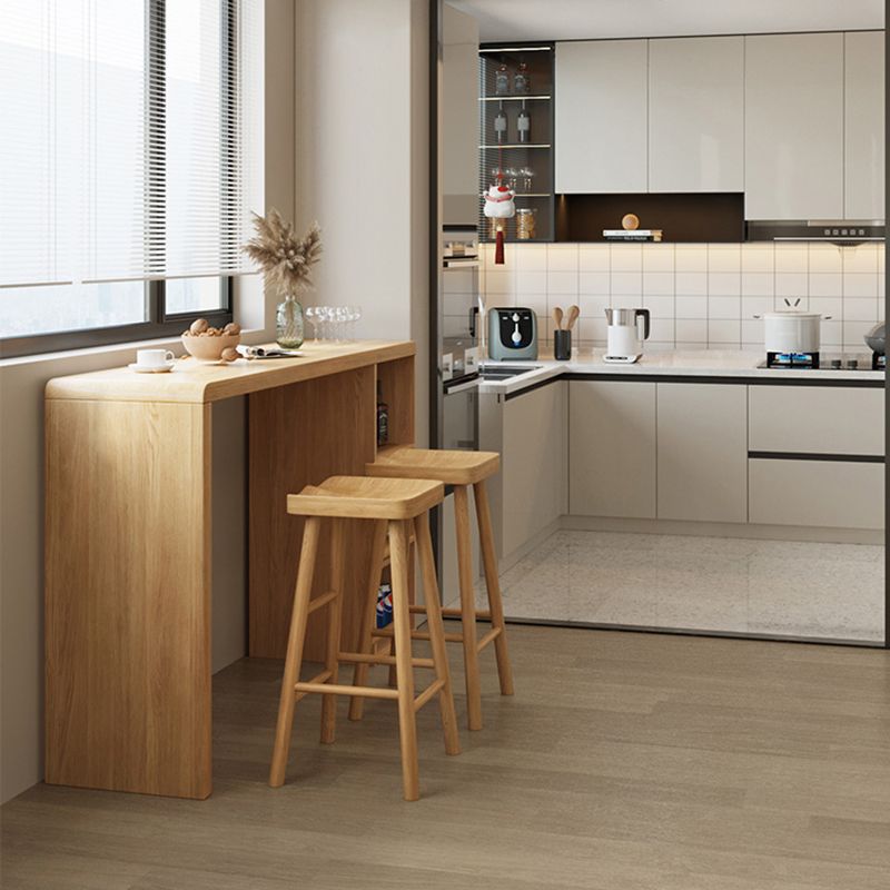 Contemporary Rectangle Solid Wood Bar Stool Table for Living Room Clearhalo 'Bar Furniture' 'Bar Tables' 'bar_tables' 'furn' 'furn_bar_tables' 'Furniture' 'Kitchen & Dining Furniture' 1200x1200_feb7ad58-ec1e-4b0d-be78-01c9906b5c29