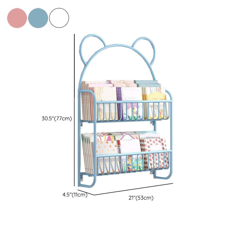 Metal eigentijdse boekenplank zwevend gesloten achterste boekenkast met planken