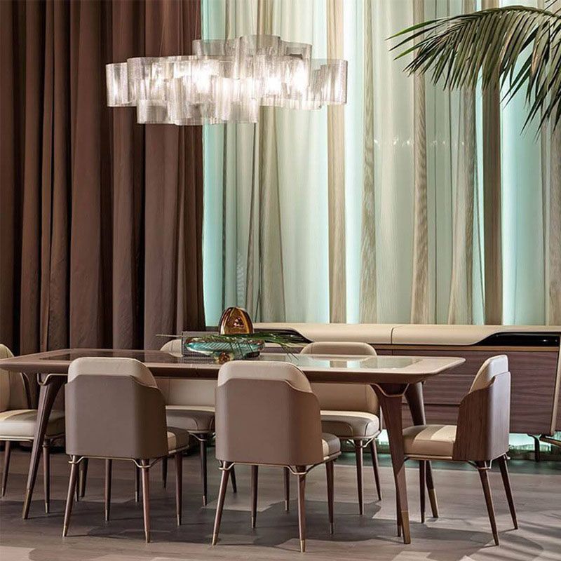 Scandinavian Style Leather Dining Chair for Home Armless Solid Back Chair Clearhalo 'Dining Chairs' 'Dining Tables & Seating' 'dining_chair' 'furn' 'furn_dining_chair' 'Furniture' 'Kitchen & Dining Furniture' 1200x1200_feb9c5c6-b438-4747-9a88-980de82a5eea