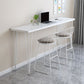 Modern Wood Rectangle Bar Table Metal Legs for Milk Tea Shop Clearhalo 'Bar Furniture' 'Bar Tables' 'bar_tables' 'furn' 'furn_bar_tables' 'Furniture' 'Kitchen & Dining Furniture' 1200x1200_feb9dedd-b01b-4cda-93be-0f230a0e44b9