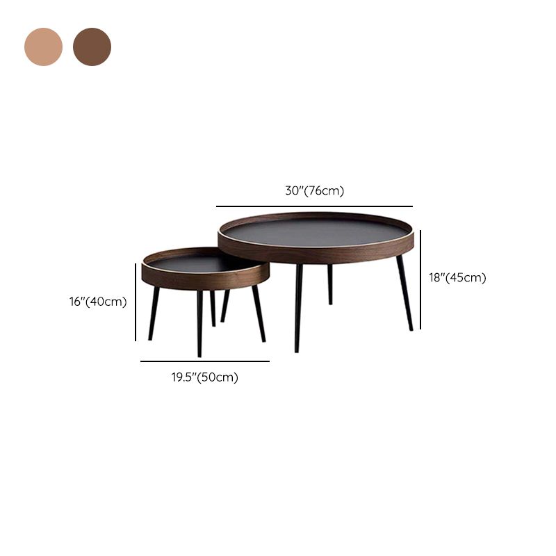 Metal and Wood Coffee Table Tray Top Cocktail Table with 4 Legs Clearhalo 'Coffee & Accent Tables' 'Coffee Tables' 'coffee_tables' 'furn' 'furn_coffee_tables' 'Furniture' 'Living Room Furniture' 1200x1200_febe48ee-451a-44d8-90a7-69896de0796a