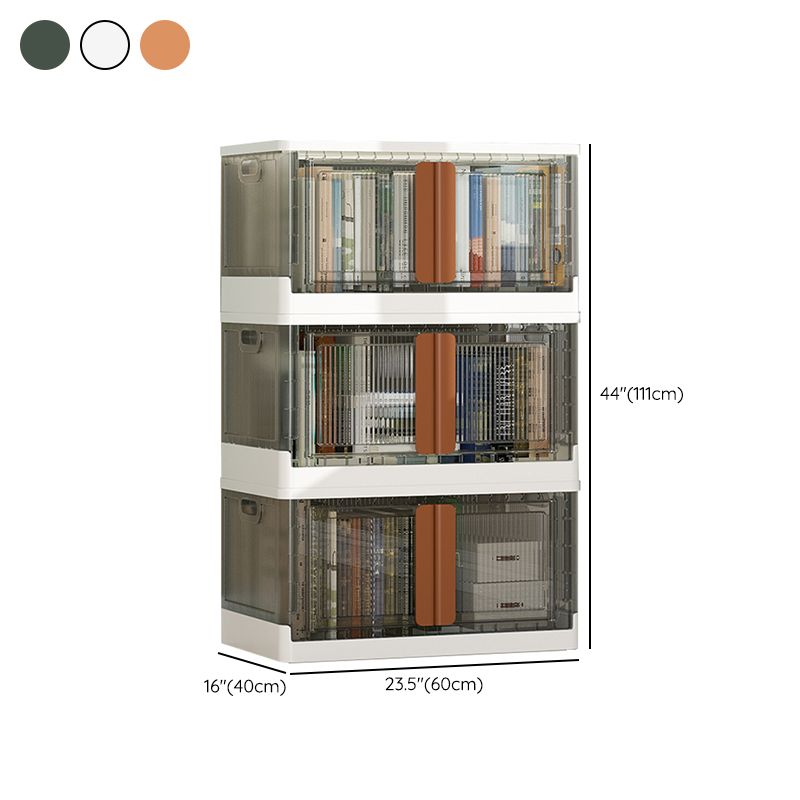Contemporary Shelf Bookcase Folding Closed Back Plastic Bookcase Clearhalo 'Bookcases' 'furn' 'furn_bookcases' 'Furniture' 'Office Furniture' 1200x1200_fec00f17-2b5a-4710-abc7-77054580a0d4