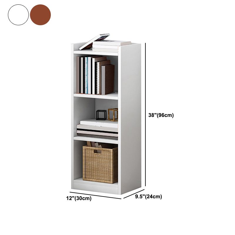 Closed Wood Bookcase Modern Minimalist Home Living Room Corner Bookshelf Clearhalo 'Bookcases' 'furn' 'furn_bookcases' 'Furniture' 'Office Furniture' 1200x1200_fec08896-a3b2-418e-afdb-fd4f55828d81