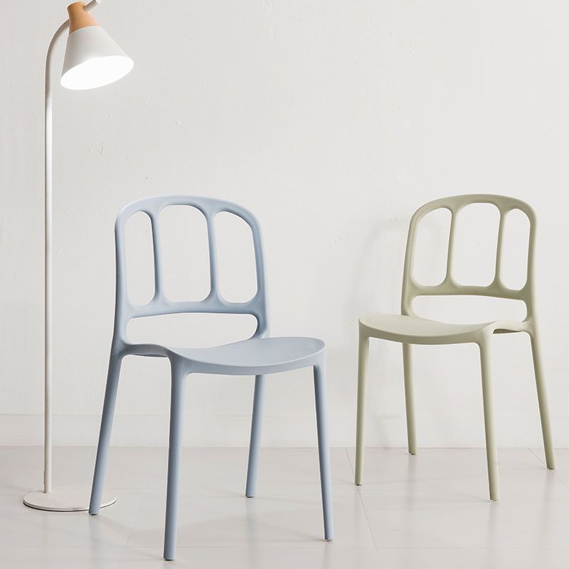 Scandinavian Armless Stacking Dining Chair Open Back Side Chair Clearhalo 'Dining Chairs' 'Dining Tables & Seating' 'dining_chair' 'furn' 'furn_dining_chair' 'Furniture' 'furniture_dining_chair' 'Kitchen & Dining Furniture' 1200x1200_fec0c207-a347-4d5c-a5eb-9fdd4f693d5e