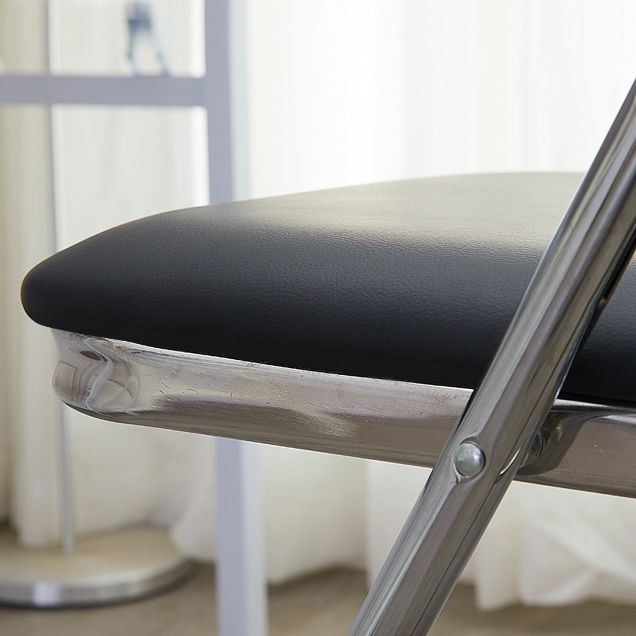 Moderne stijl metalen open rug vouwen armloze eetkamerstoelen (set van 1/4/8)