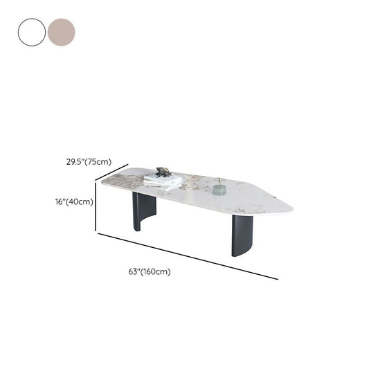 現代のスレートコーヒーテーブルシングルフリーフォームコーヒーテーブル