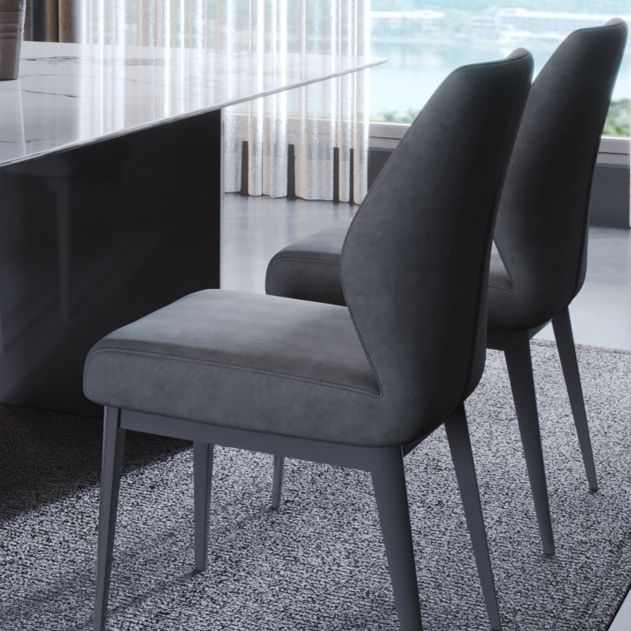 Faux Leder Esszimmerstühle Nordic Style Parsons Stuhl für Esszimmer