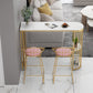 Modern Storage Stone Counter Height Table Double Pedestal Pub Height Dining Table Clearhalo 'Bar Furniture' 'Bar Tables' 'bar_tables' 'furn' 'furn_bar_tables' 'Furniture' 'furniture_bar_tables' 'Kitchen & Dining Furniture' 1200x1200_fec553e9-e026-4f98-872d-8d5742471b1e